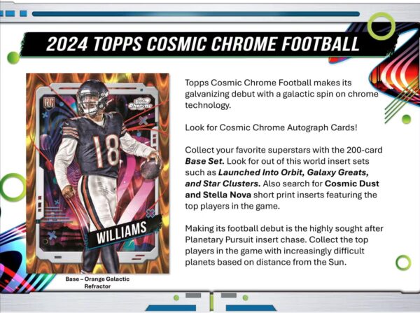 2024 TOPPS COSMIC CHROME FOOTBALL HOBBY 12-BOX CASE Brand New Sealed (4 AUTOS) - Image 3