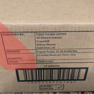 2025/26 Topps Premier League EPL Soccer Hobby 12-Box Case