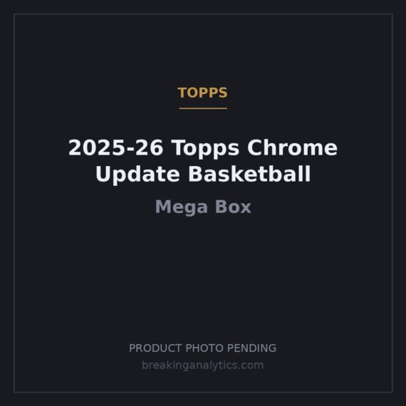 2025-26 Topps Chrome Update Basketball Mega Box (UNSEALED)